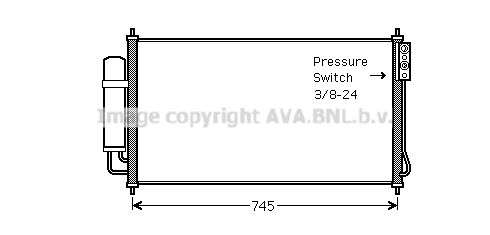 AVA QUALITY COOLING kondensatorius, oro kondicionierius DN5325D